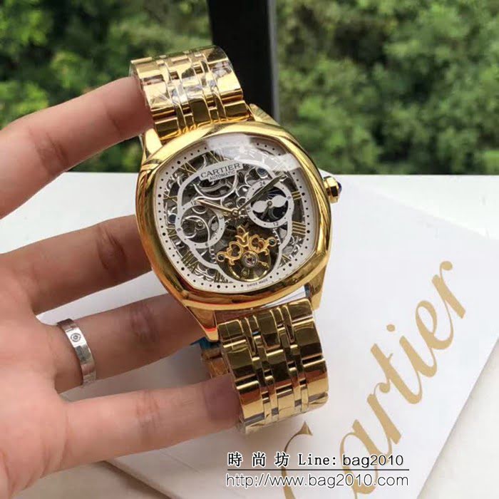 CARTIER卡地亞 最新設計鏤空新品 精品男士腕表 WSS2451